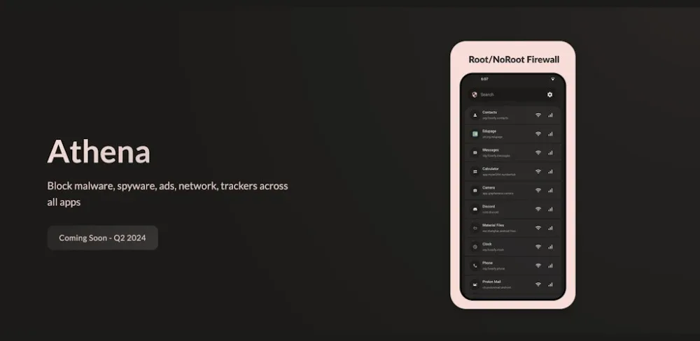 Athena: Firewall & Adblocker icon