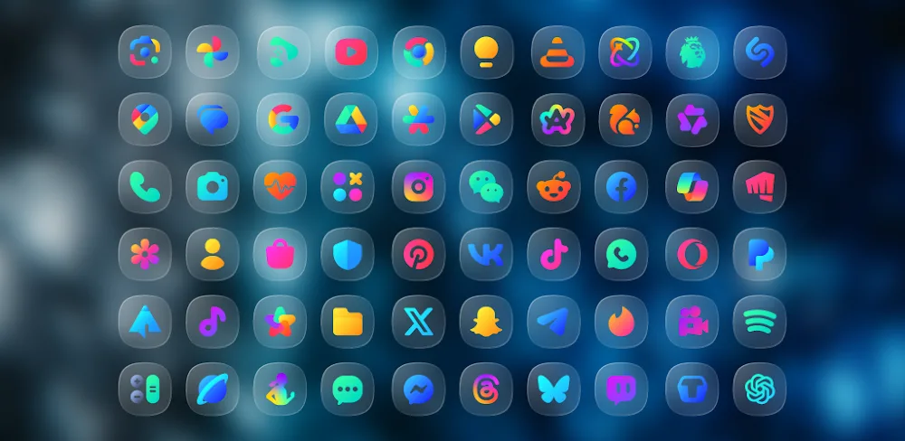 One UI Glass Color Icon Pack icon