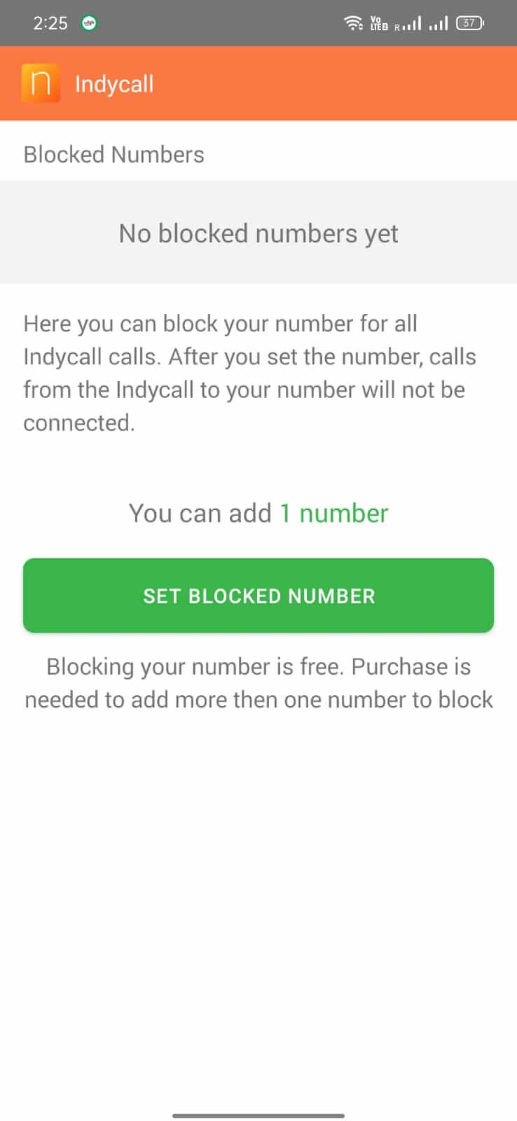 Indycall screenshot 1