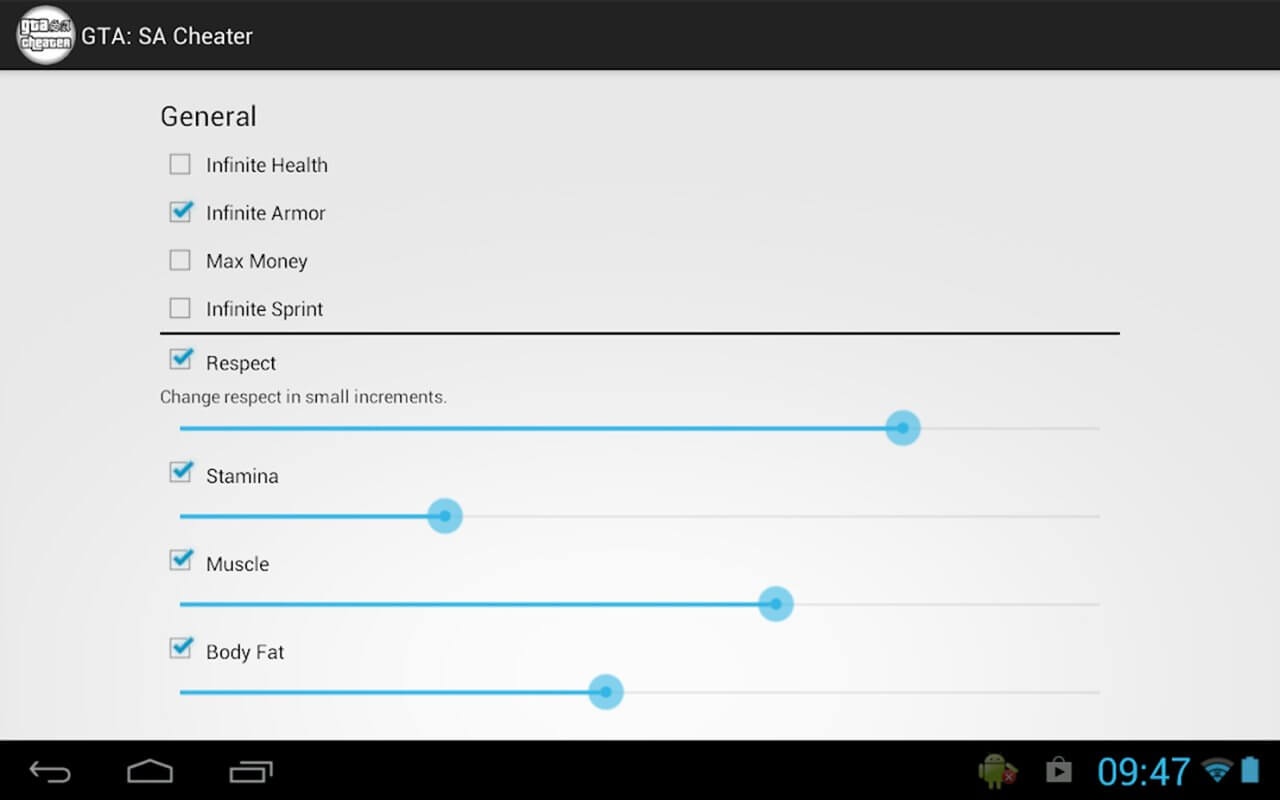 JCheater San Andreas Edition screenshot 1