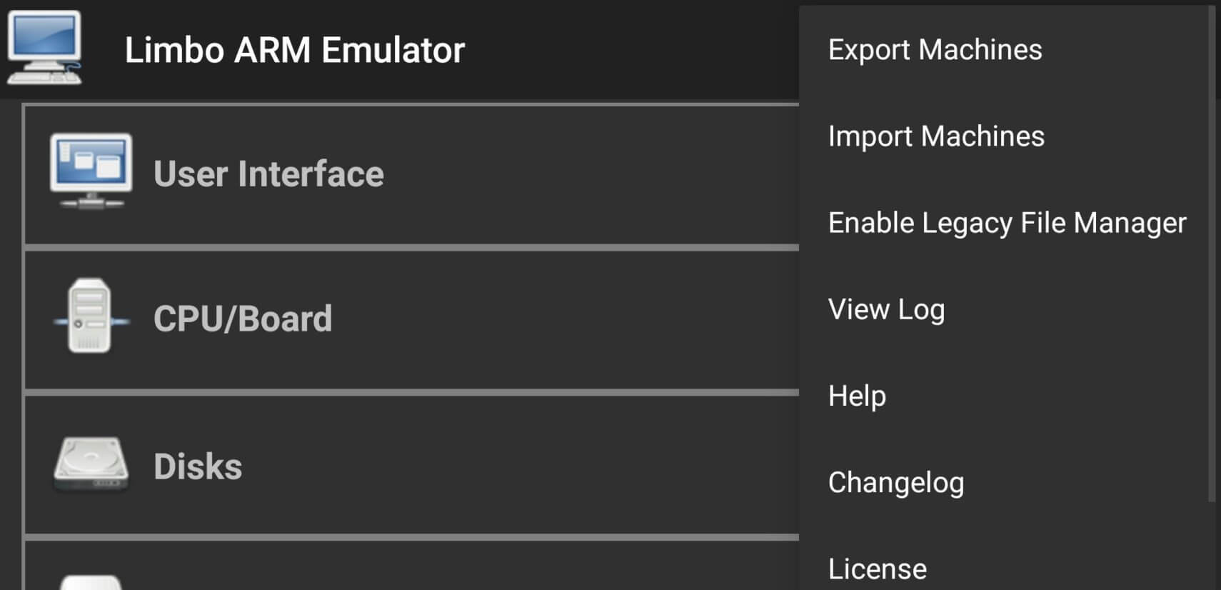 Limbo Emulator screenshot 1