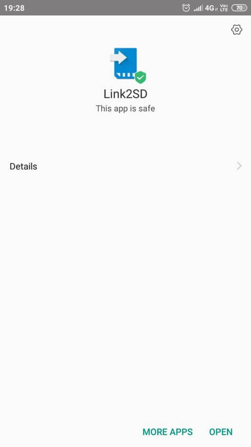 Link2SD APK installed