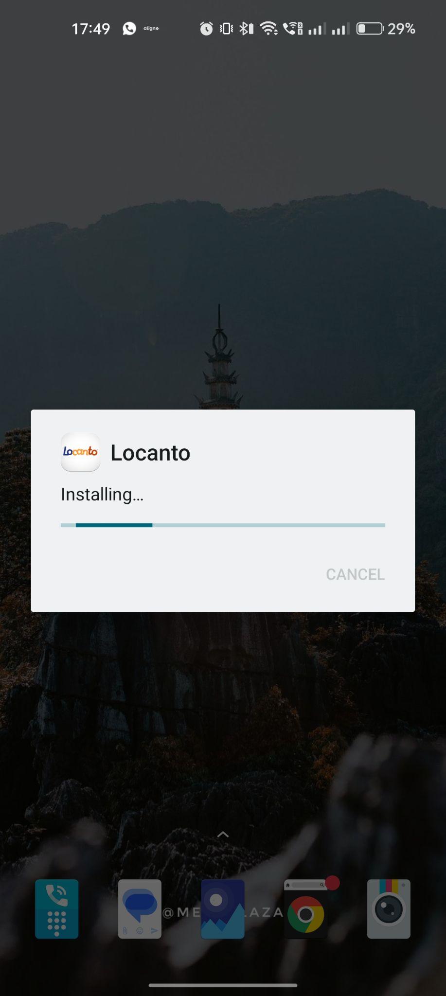 Locanto apk installing