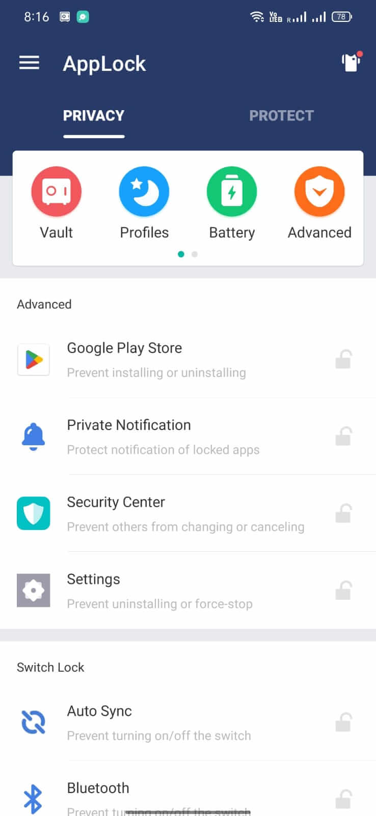 AppLock screenshot 1