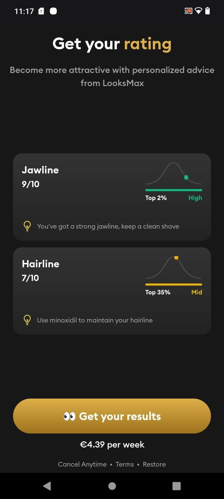 LooksMax AI screenshot 1
