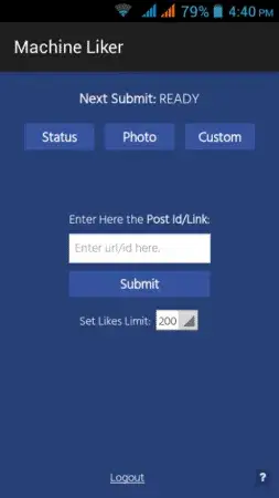 Machine Liker screenshot 1