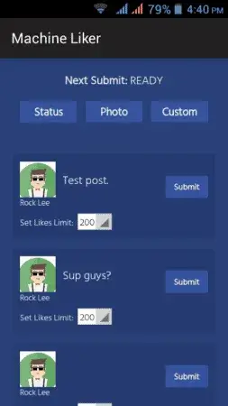 Machine Liker screenshot 1