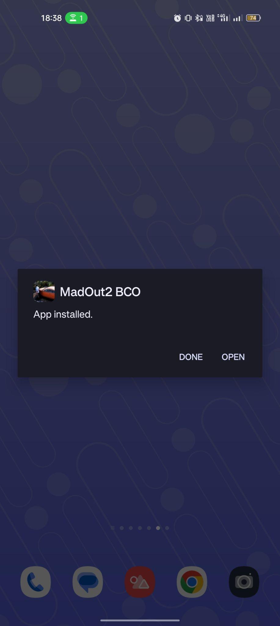 MadOut2 BigCityOnline apk installed