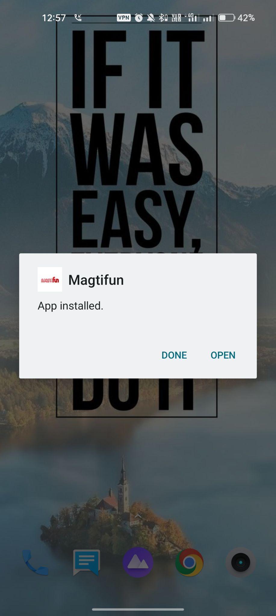 Magtifun apk installed