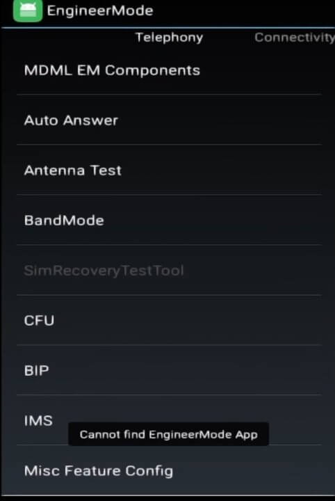 MTK Engineering Mode screenshot 1