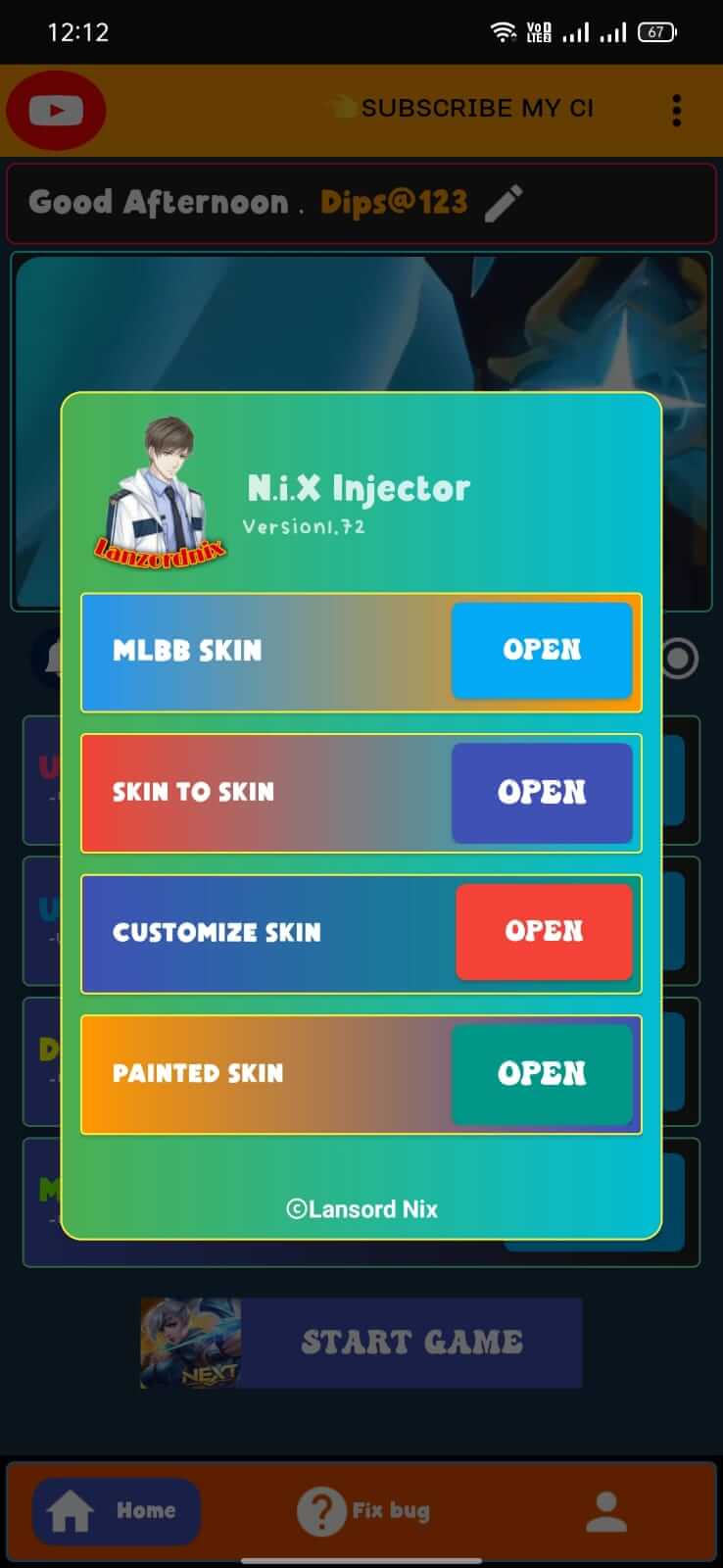 NiX Injector screenshot 1