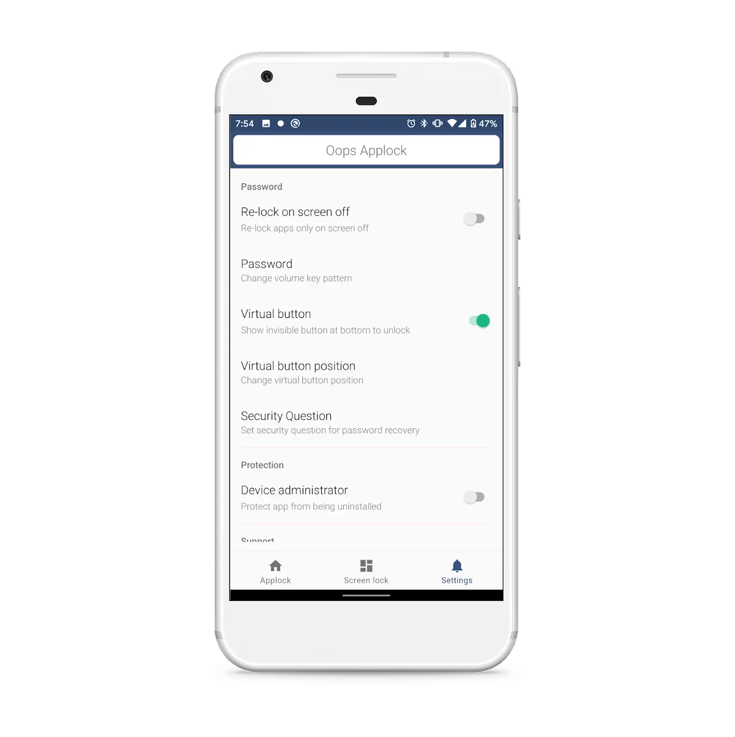 Oops AppLock screenshot 1