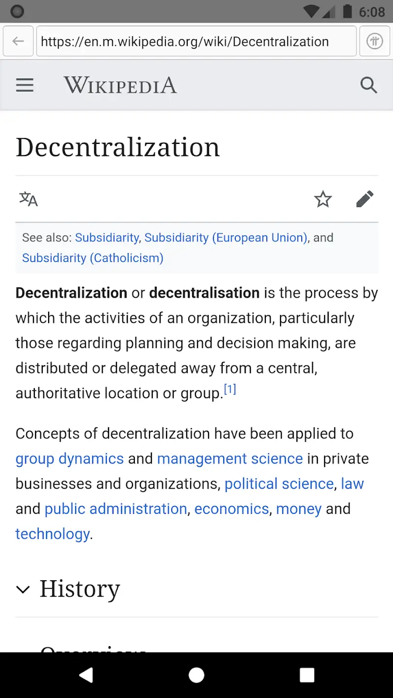 Pi Browser screenshot 1