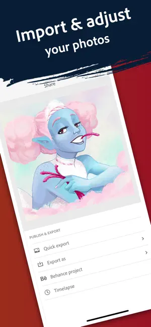 ‎Adobe Fresco: Free Drawing App App screenshot 1