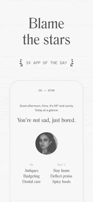 ‎Co–Star Personalized Astrology App screenshot 1