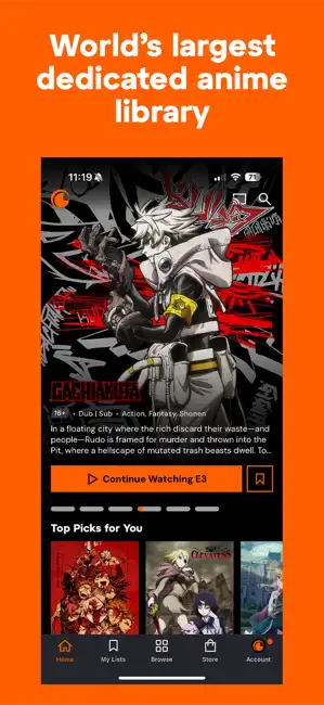 ‎Crunchyroll App screenshot 1