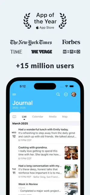 ‎Day One Journal: Private Diary App screenshot 1