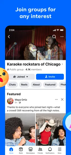 ‎Facebook App screenshot 1