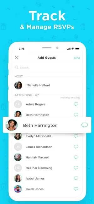 ‎Hobnob Invitation Maker App screenshot 1