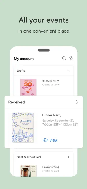 ‎Paperless Post: Invitations App screenshot 1