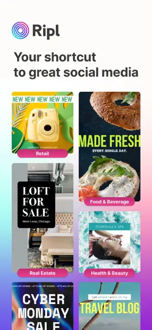 ‎Ripl: Social Media Marketing App screenshot 1