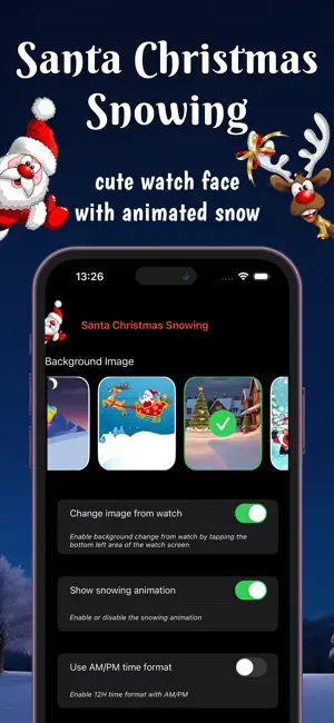 ‎Santa Christmas Snowing App screenshot 1