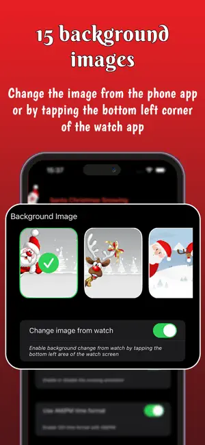 ‎Santa Christmas Snowing App screenshot 1