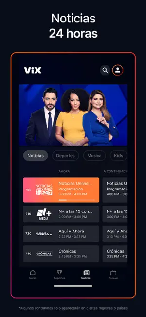 ‎ViX: TV, Sports and News App screenshot 1