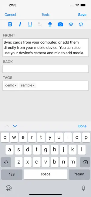 ‎AnkiMobile Flashcards App screenshot 1
