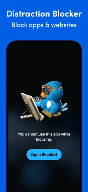 ‎Bluebird Focus Timer App screenshot 1