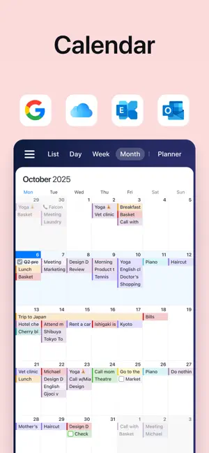 ‎Calendars: Schedule Planner App screenshot 1