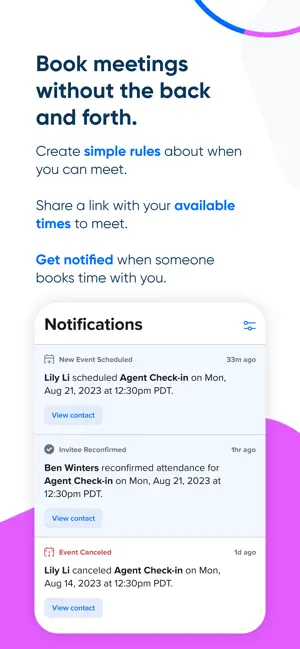 ‎Calendly Mobile App screenshot 1