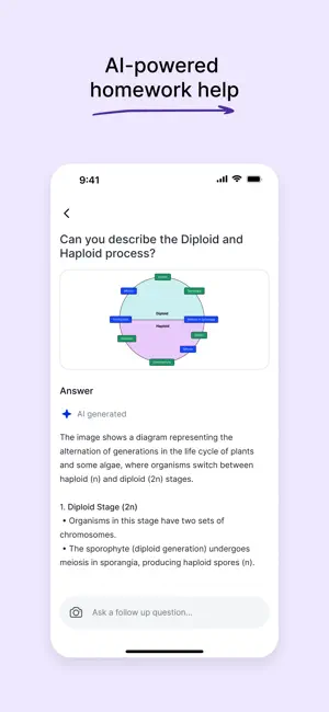 ‎Course Hero: AI Homework Help App screenshot 1