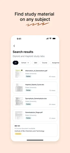 ‎Course Hero: AI Homework Help App screenshot 1