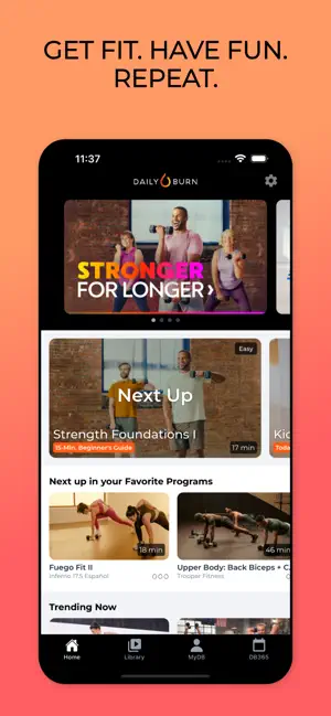 ‎Daily Burn: At Home Workouts App screenshot 1