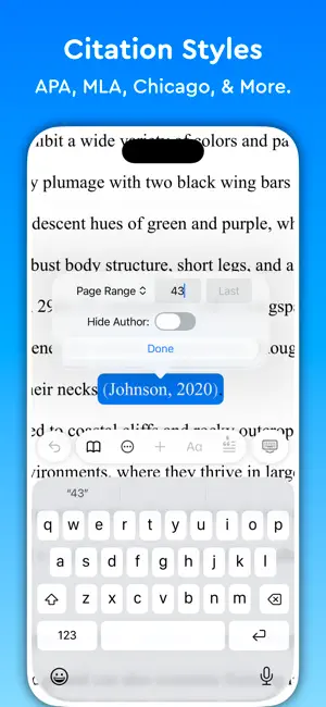 ‎Essayist: Academic Writing App App screenshot 1