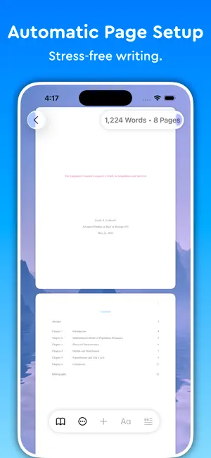 ‎Essayist: Academic Writing App App screenshot 1