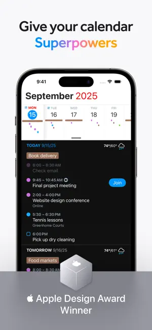 ‎Fantastical Calendar App screenshot 1