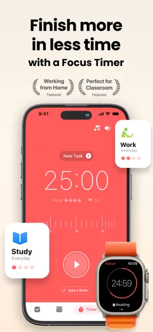 ‎Focus Keeper - Pomodoro Timer App screenshot 1