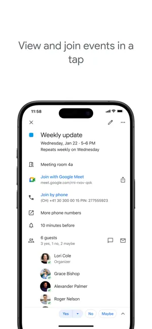 ‎Google Calendar: Get Organized App screenshot 1