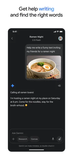 ‎Google Gemini App screenshot 1
