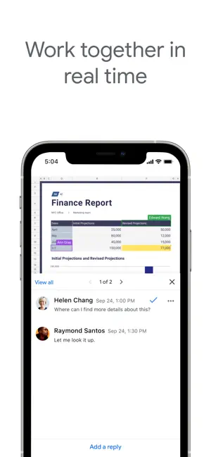 ‎Google Sheets App screenshot 1