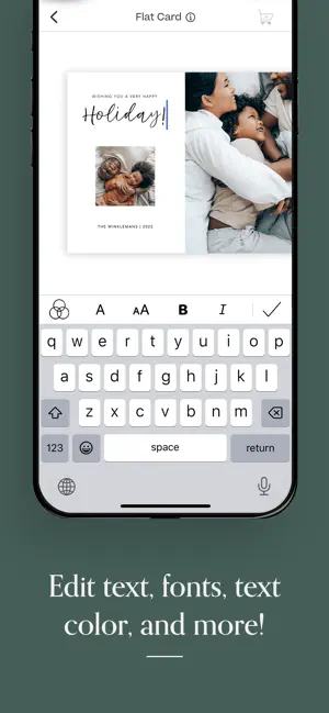 ‎Greetings: Custom Photo Cards App screenshot 1