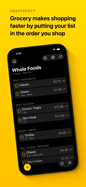 ‎Grocery - Smart Shopping List App screenshot 1