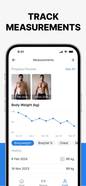 ‎Hevy - Workout Tracker Gym Log App screenshot 1