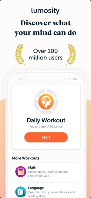 ‎Lumosity: Brain Training Games App screenshot 1