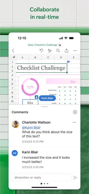 ‎Microsoft Excel App screenshot 1