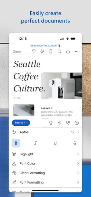 ‎Microsoft Word App screenshot 1
