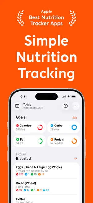 ‎Nutrition Tracker: Foodnoms App screenshot 1