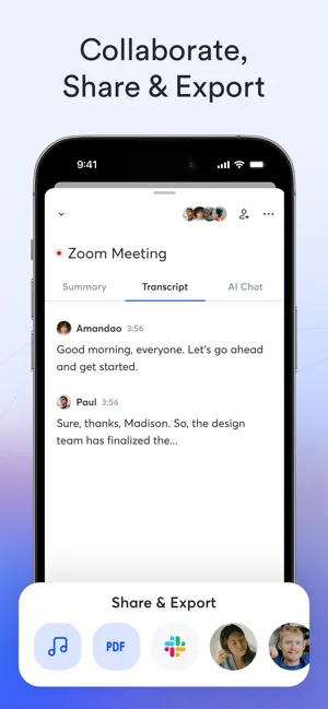 ‎Otter Transcribe Voice Notes App screenshot 1